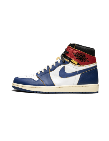 Air Jordan 1 Retro High Union Los Angeles Blue Toe brillant des détails fins