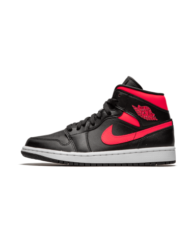 Air Jordan 1 Mid Black Siren Red hantent personnes