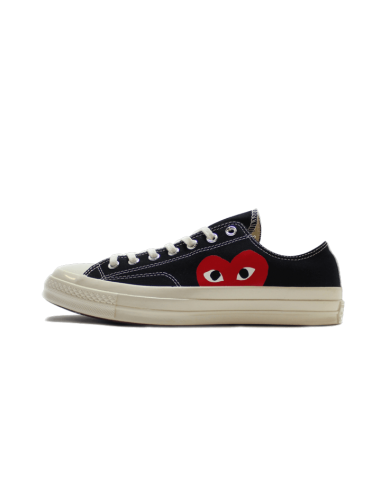 Chuck Taylor All-Star 70s Ox Comme des Garçons PLAY Black pas cher 