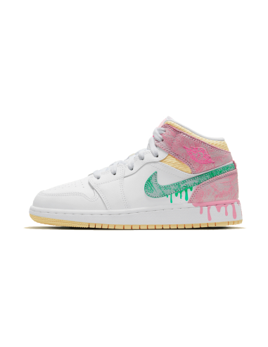 Air Jordan 1 Mid SE Paint Drip chez Cornerstreet bien 