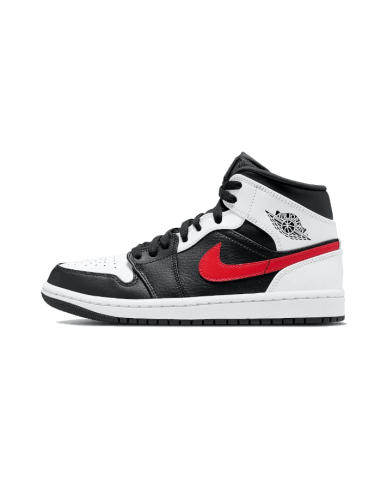 Air Jordan 1 Mid Black Chile Red White les ctes