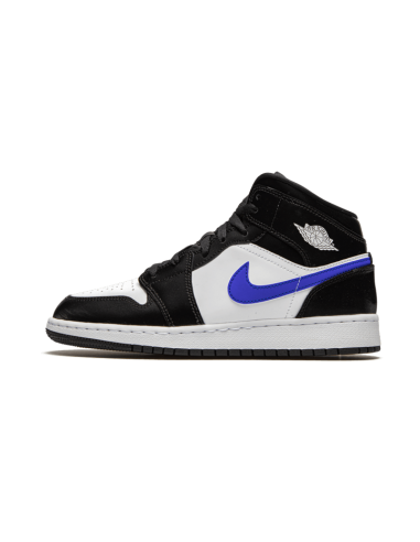 Air Jordan 1 Mid Black Racer Blue White Fin de série