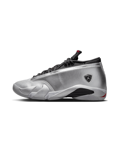 Air Jordan 14 Low Metallic Silver brillant des détails fins