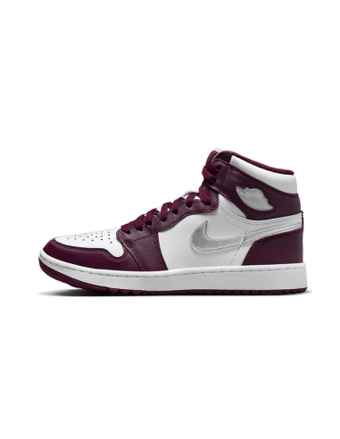 Air Jordan 1 Retro High Golf Bordeaux brillant des détails fins