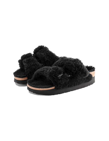 Arizona Big Buckle Shearling Teddy Black pas chere