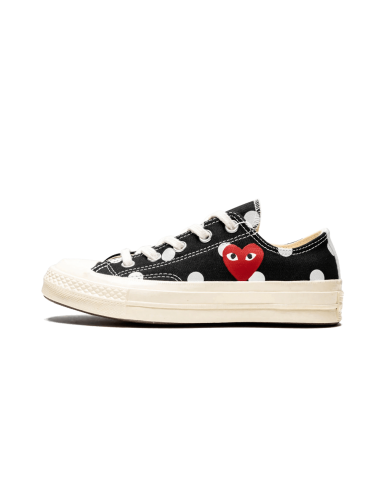 Chuck Taylor All-Star 70s Ox Comme des Garçons PLAY Polka Dot Black Economisez 